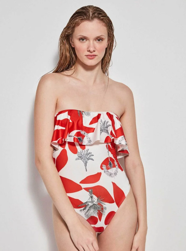 Bañador estampado rojo Gisela - Image 2
