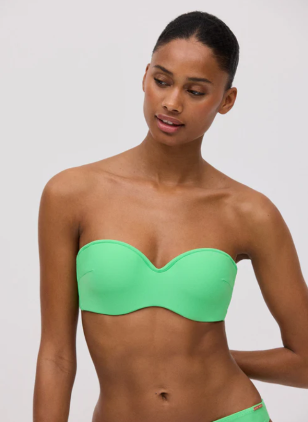 Bikini bandeau mint green Ysabel Mora