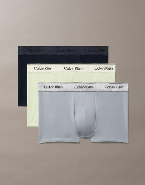 Pack de 3 bóxers - Icon Cotton Stretch Metallic