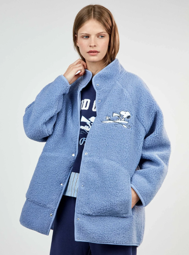 Chaqueta de Snoopy en felpa perchada Gisela - Imagen 3