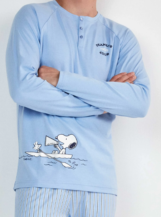 Pijama celeste Snoopy Gisela - Imagen 3
