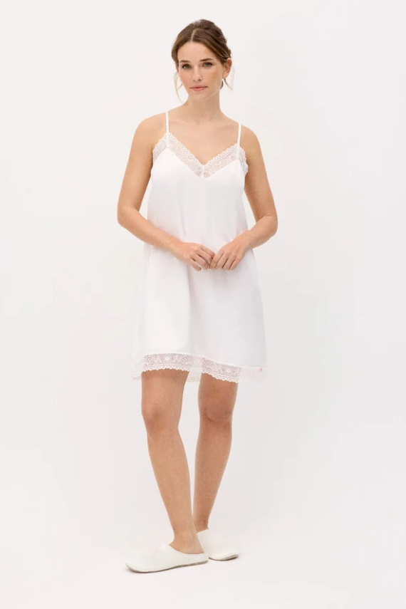 Camisón tirantes satén blanco Ysabel Mora - Imagen 5