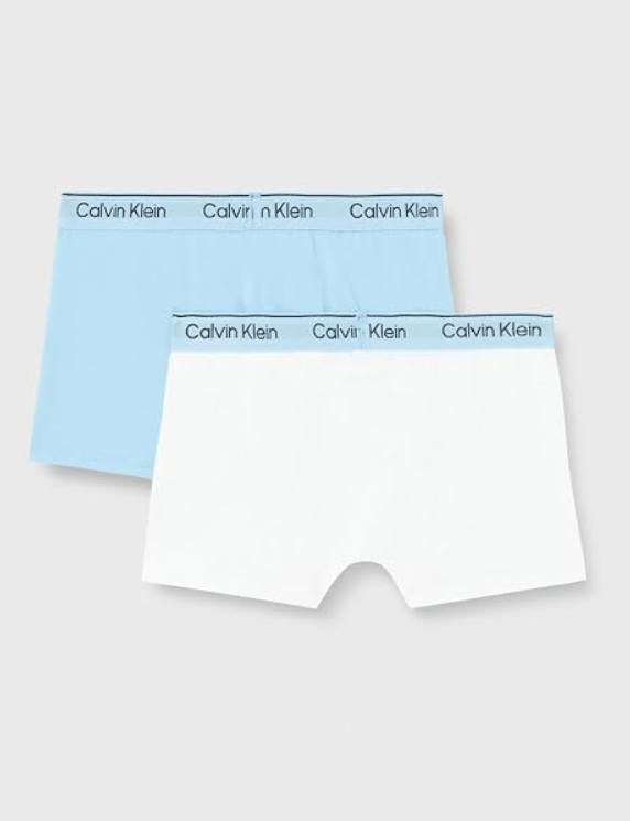 Pack de 2 bóxer para niños Calvin klein celeste - Imagen 4
