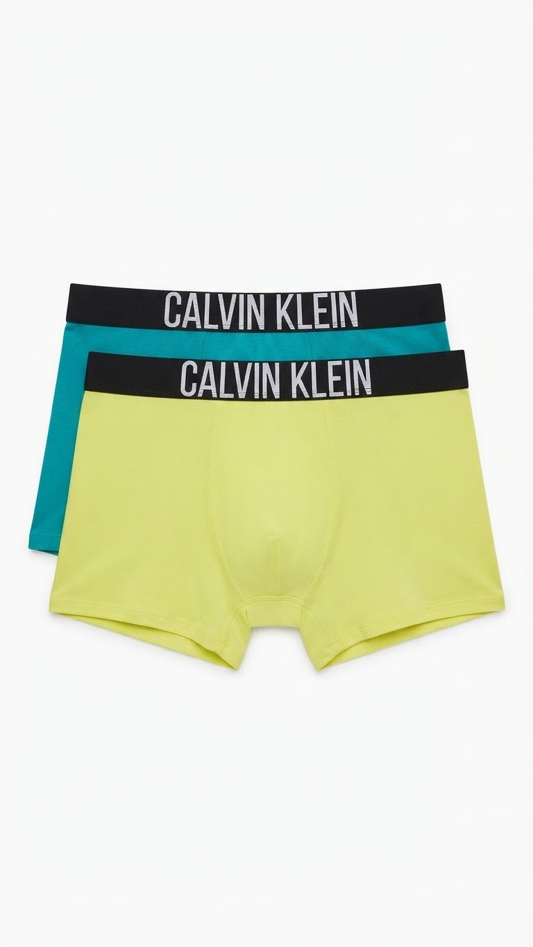 Pack 2 bóxer para niño Calvin klein , amarillo y verde